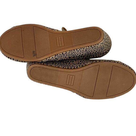 Toms Cheetah Suede Desert Lace Up Wedge Heels Ankle Booties Womens Size 8.5 - Picture 8 of 8